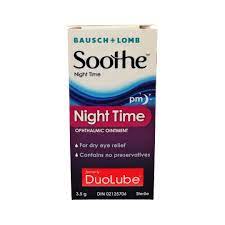 Soothe Night Time Lubricant Ophthalmic Eye