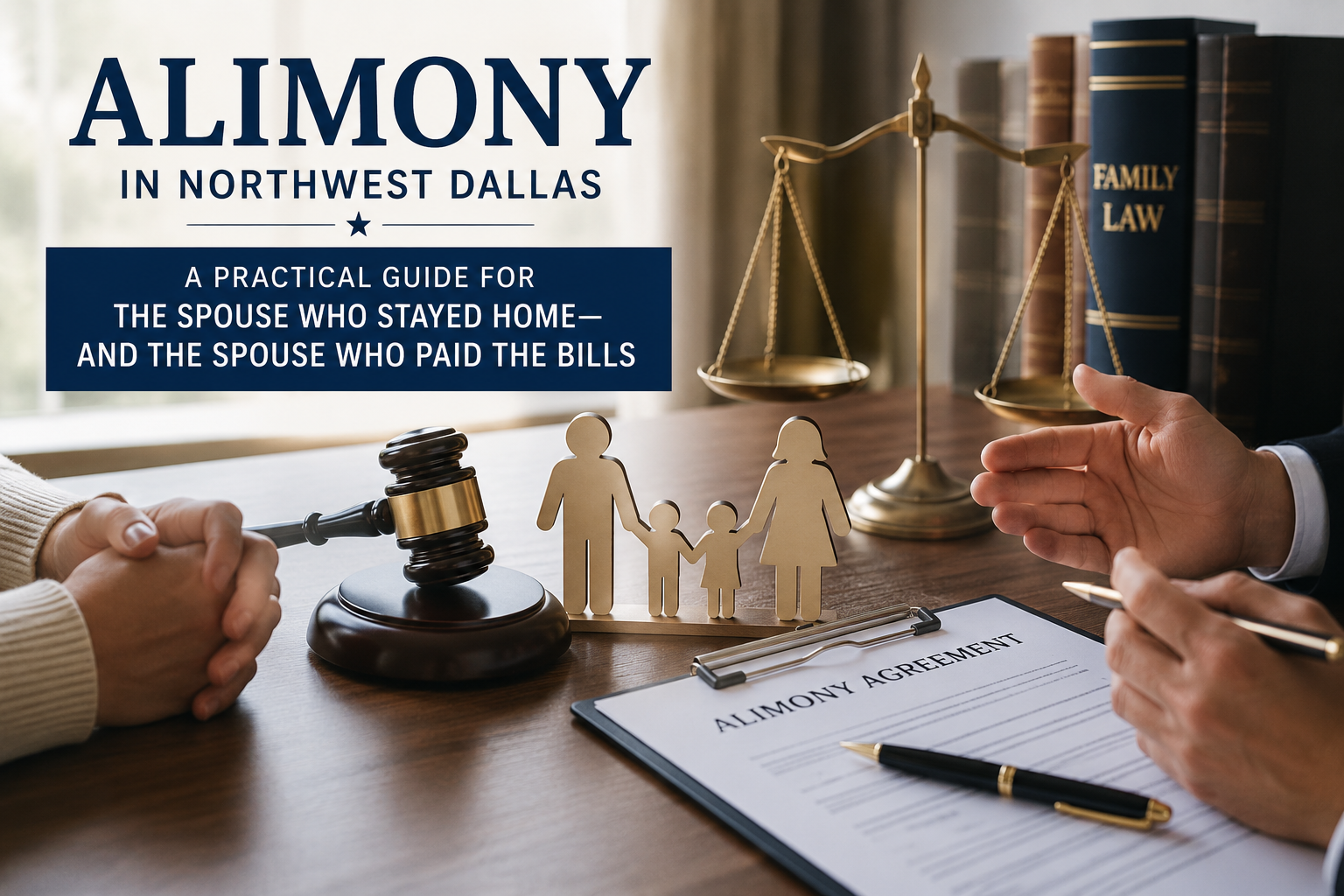 Alimony in Northwest Dallas: A Practical Guide for the Spouse Who Stayed Home — and the Spouse Who Paid the Bills Alimony in Northwest Dallas